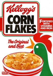 Vintage cornflakes box